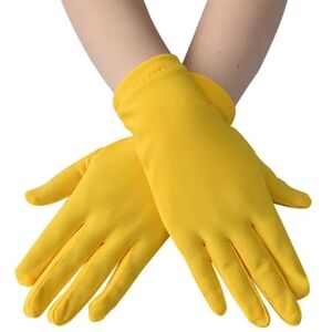 Beloved Millinery Beautiful Bright Yellow Classic Cotton Gloves